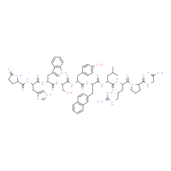 ChemSpider 2D Image | N-(2-Amino-2-oxoethyl)-1-[2-(3-carbamimidamidopropyl)-11-(4-hydroxybenzyl)-14-(hydroxymethyl)-20-(1H-imidazol-4-ylmethyl)-17-(1H-indol-3-ylmethyl)-5-isobutyl-8-(2-naphthylmethyl)-4,7,10,13,16,19,22-he
ptaoxo-22-(5-oxo-2-pyrrolidinyl)-3,6,9,12,15,18,21-heptaazadocosan-1-oyl]-2-pyrrolidinecarboxamide | C66H83N17O13