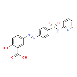 ChemSpider 2D Image | Azulfidine | C18H14N4O5S