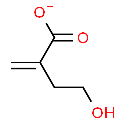 ChemSpider 2D Image | 4-Hydroxy-2-methylenebutanoate | C5H7O3