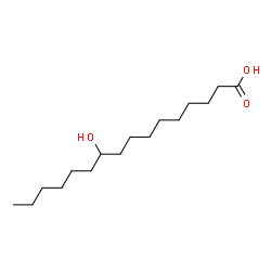 ChemSpider 2D Image | 10-HYDROXYPALMITIC ACID | C16H32O3