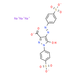 ChemSpider 2D Image | Tartrazine | C16H9N4Na3O9S2