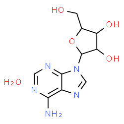 ChemSpider 2D Image | 9-pentofuranosyl-9H-purin-6-amine hydrate (1:1) | C10H15N5O5