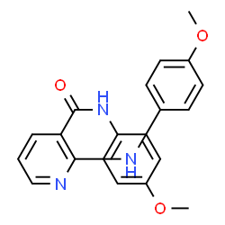 ChemSpider 2D Image | N-(4-Methoxyphenyl)-2-[(4-methoxyphenyl)amino]nicotinamide | C20H19N3O3