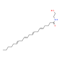ChemSpider 2D Image | N-(2-hydroxyethyl)eicosa-5,8,11,14-tetraenamide | C22H37NO2