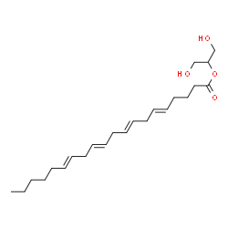 ChemSpider 2D Image | eicosa-5,8,11,14-tetraenoic acid 1,3-dihydroxypropan-2-yl ester | C23H38O4