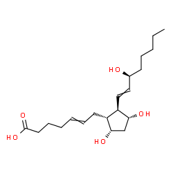 ChemSpider 2D Image | (9alpha,11alpha,15S)-9,11,15-Trihydroxyprosta-5,13-dien-1-oic acid | C20H34O5