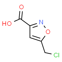 ChemSpider 2D Image | 5-(Chloromethyl)-1,2-oxazole-3-carboxylic acid | C5H4ClNO3