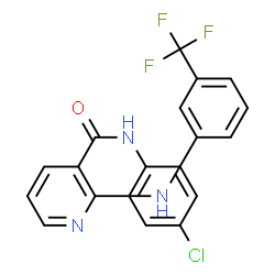 ChemSpider 2D Image | N-(4-Chlorophenyl)-2-{[3-(trifluoromethyl)phenyl]amino}nicotinamide | C19H13ClF3N3O