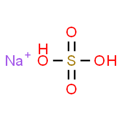 ChemSpider 2D Image | Sulfuric acid, sodium salt (1:1) | H2NaO4S