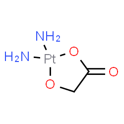 ChemSpider 2D Image | Diamino[(hydroxy-kappaO)acetato(2-)-kappaO]platinum | C2H6N2O3Pt