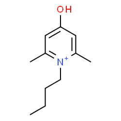 ChemSpider 2D Image | 1-Butyl-4-hydroxy-2,6-dimethylpyridinium | C11H18NO