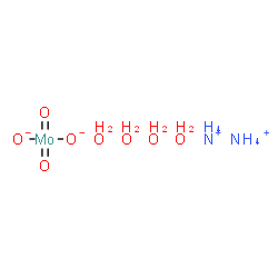 ChemSpider 2D Image | Ammonium dioxido(dioxo)molybdenum hydrate (2:1:4) | H16MoN2O8