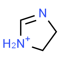 ChemSpider 2D Image | 4,5-Dihydro-1H-imidazol-1-ium | C3H7N2