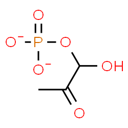 ChemSpider 2D Image | 1-Hydroxy-2-oxopropyl phosphate | C3H5O6P