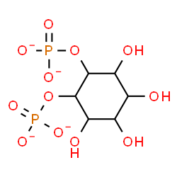 ChemSpider 2D Image | 3,4,5,6-Tetrahydroxy-1,2-cyclohexanediyl bis(phosphate) | C6H10O12P2