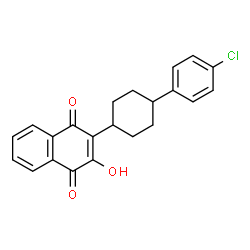 ChemSpider 2D Image | Atovaquone | C22H19ClO3
