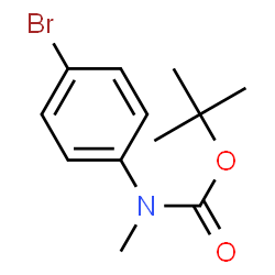 ChemSpider 2D Image | tert-butyl N-(4-bromophenyl)-N-methylcarbamate | C12H16BrNO2