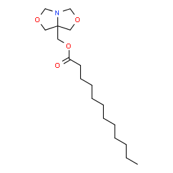 ChemSpider 2D Image | 1H,3H,5H-Oxazolo(3,4-c)oxazol-7a(7H)-ylmethyl laurate | C18H33NO4