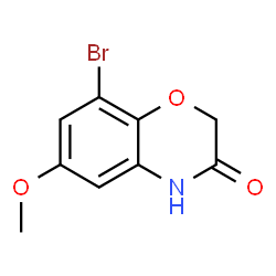 ChemSpider 2D Image | 8-Bromo-6-methoxy-2H-1,4-benzoxazin-3(4H)-one | C9H8BrNO3