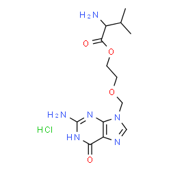 ChemSpider 2D Image | Valacyclovir hydrochloride | C13H21ClN6O4