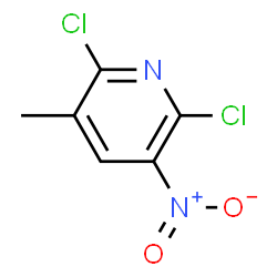 ChemSpider 2D Image | 2,6-Dichloro-3-methyl-5-nitropyridine | C6H4Cl2N2O2