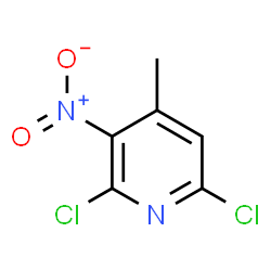 ChemSpider 2D Image | 2,6-Dichloro-4-methyl-3-nitropyridine | C6H4Cl2N2O2