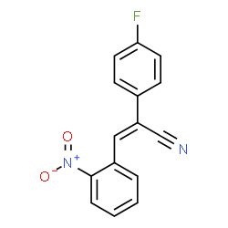 ChemSpider 2D Image | (2Z)-2-(4-Fluorophenyl)-3-(2-nitrophenyl)acrylonitrile | C15H9FN2O2