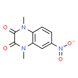 ChemSpider 2D Image | 1,4-Dimethyl-6-nitroquinoxaline-2,3(1H,4H)-dione | C10H9N3O4