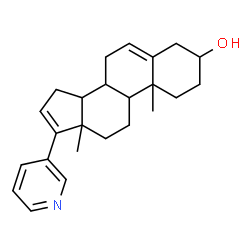 ChemSpider 2D Image | 17-(3-Pyridinyl)androsta-5,16-dien-3-ol | C24H31NO