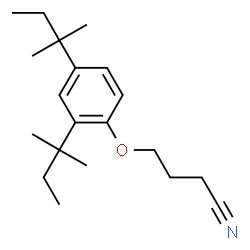 ChemSpider 2D Image | 4-(2,4-di-tert-pentylphenoxy)butyronitrile | C20H31NO