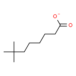 ChemSpider 2D Image | 7,7-Dimethyloctanoate | C10H19O2