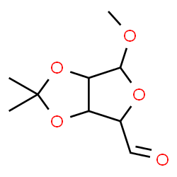 ChemSpider 2D Image | Methyl 2,3-O-isopropylidenepentodialdo-1,4-furanoside | C9H14O5
