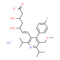 ChemSpider 2D Image | Cerivastatin sodium | C26H33FNNaO5