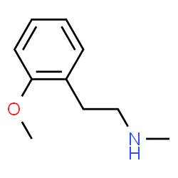 ChemSpider 2D Image | 2-(2-Methoxyphenyl)-N-methylethanamine | C10H15NO