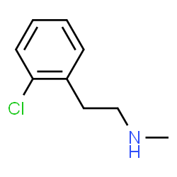 ChemSpider 2D Image | 2-(2-Chlorophenyl)-N-methylethanamine | C9H12ClN
