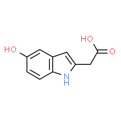 ChemSpider 2D Image | 5-Hydroxyindoleacetate | C10H9NO3