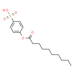 ChemSpider 2D Image | 4-(Decanoyloxy)benzenesulfonic acid | C16H24O5S