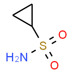 ChemSpider 2D Image | Cyclopropanesulfonamide | C3H7NO2S