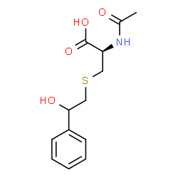 ChemSpider 2D Image | N-acetyl-S-(?-hydroxyphenethyl)-L-cysteine | C13H17NO4S