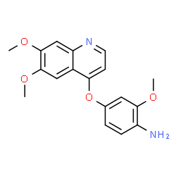 ChemSpider 2D Image | 4-((6,7-Dimethoxyquinolin-4-yl)oxy)-2-methoxyaniline | C18H18N2O4