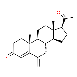 ChemSpider 2D Image | 6-Methylenepregn-4-ene-3,20-dione | C22H30O2