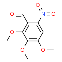 ChemSpider 2D Image | 2,3,4-Trimethoxy-6-nitrobenzaldehyde | C10H11NO6