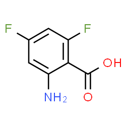 ChemSpider 2D Image | 2-Amino-4,6-difluorobenzoic acid | C7H5F2NO2