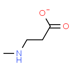 ChemSpider 2D Image | 3-(Methylamino)propanoate | C4H8NO2