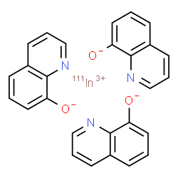 ChemSpider 2D Image | (~111~In)Indium tri(8-quinolinolate) | C27H18111InN3O3
