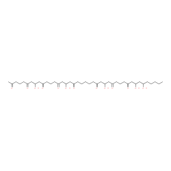 ChemSpider 2D Image | 8,16,26,34,36-Pentahydroxy-2,6,10,14,18,24,28,32-hentetracontaneoctone | C41H68O13