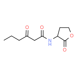 ChemSpider 2D Image | N-(3-Oxohexanoyl)homoserine lactone | C10H15NO4