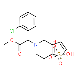 ChemSpider 2D Image | (+/-)-Clopidogrel bisulfate | C16H18ClNO6S2