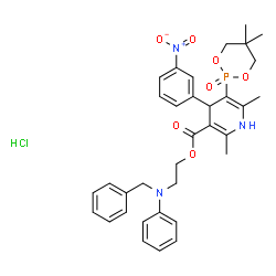 ChemSpider 2D Image | EFONIDIPINE HCL | C34H39ClN3O7P
