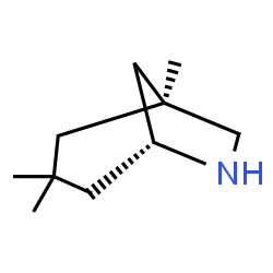 ChemSpider 2D Image | (1S,5R)-1,3,3-Trimethyl-6-azabicyclo[3.2.1]octane | C10H19N